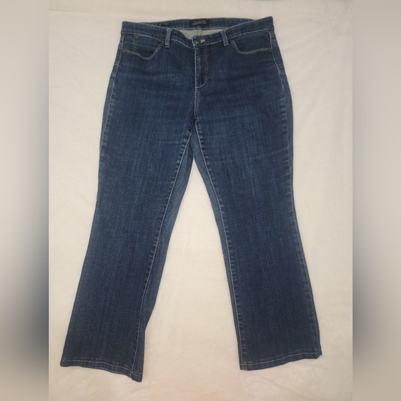 Talbots Blue Straight Leg Jeans Medium-Dark Wash - Picture 1 of 10